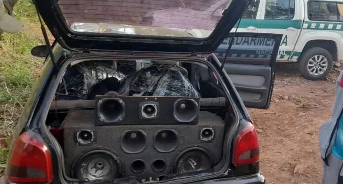 Gendarmería incautó casi 100 kilos de marihuana en Hipólito Yrigoyen