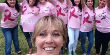 En Jardín América harán un lazo rosa humano, bicicleteada y caminata como cierre del mes Rosa